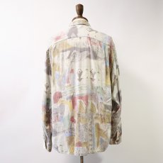 画像11: 80's UNKNOWN BRAND RAYON ALL OVER PATTERN BOX SHIRT (11)