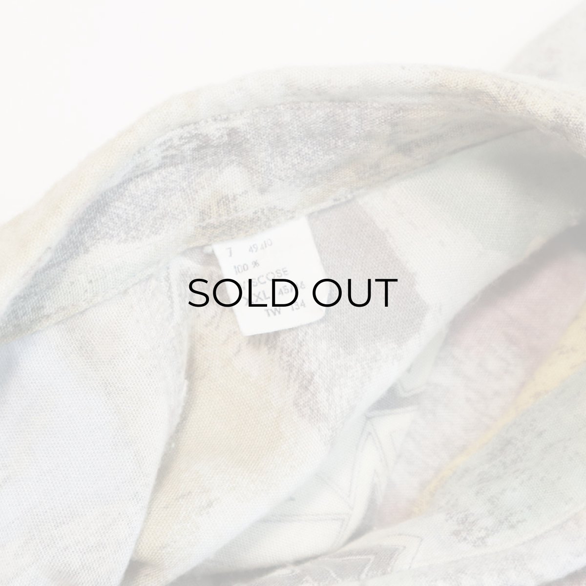 画像7: 80's UNKNOWN BRAND RAYON ALL OVER PATTERN BOX SHIRT (7)