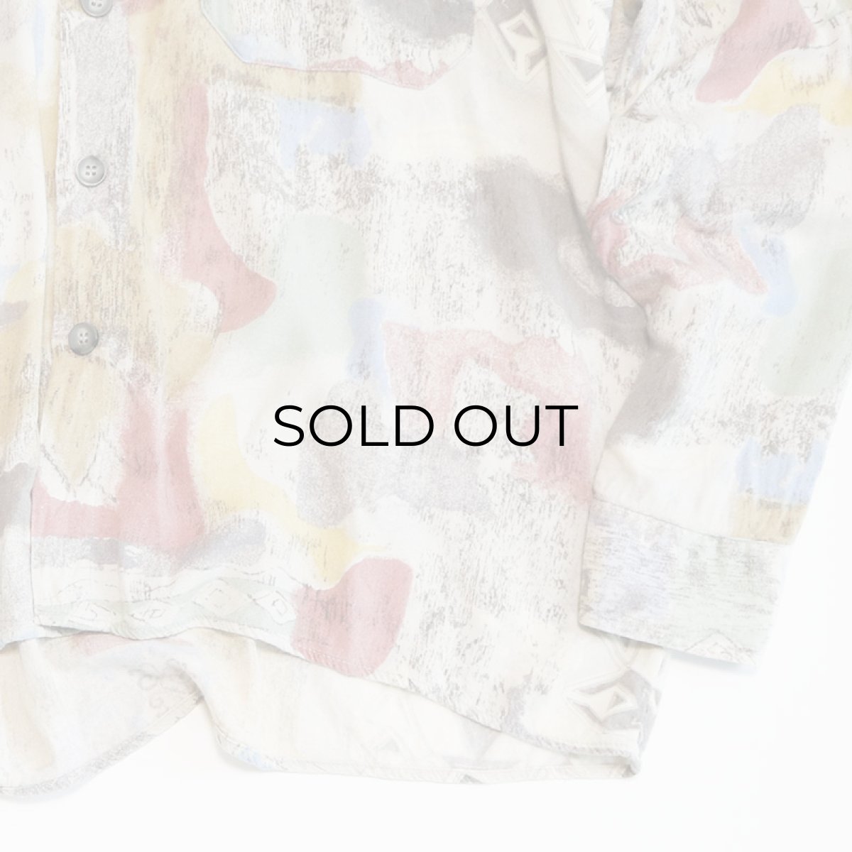 画像5: 80's UNKNOWN BRAND RAYON ALL OVER PATTERN BOX SHIRT (5)