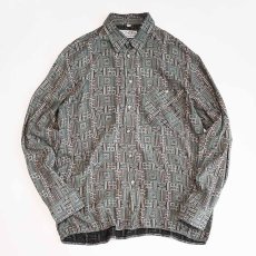 画像1: 80's KONTEX RAYON ALL OVER PATTERN BOX SHIRT (1)