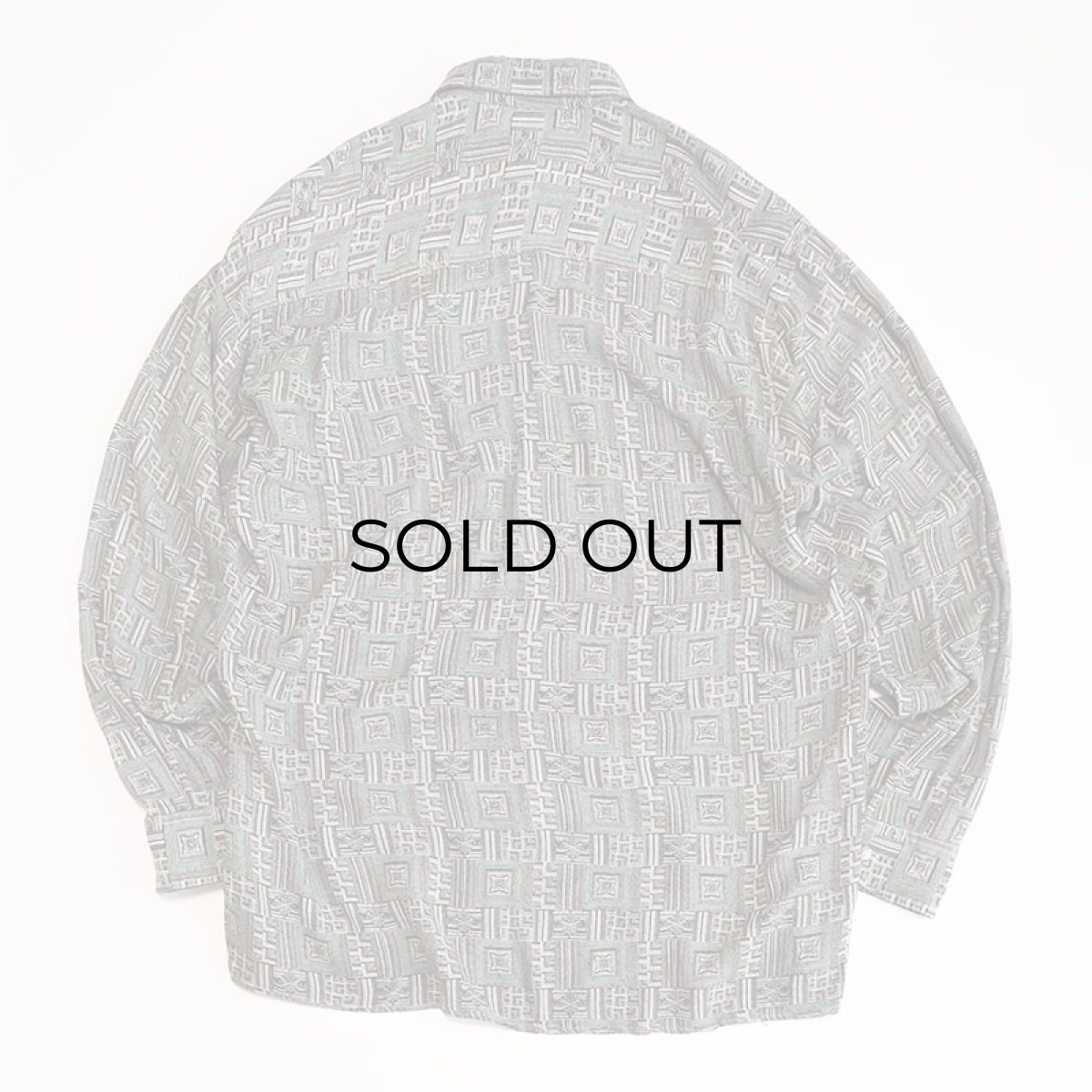 画像3: 80's KONTEX RAYON ALL OVER PATTERN BOX SHIRT (3)