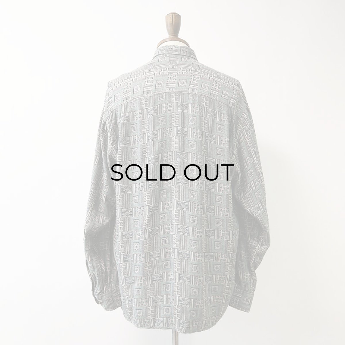 画像11: 80's KONTEX RAYON ALL OVER PATTERN BOX SHIRT (11)