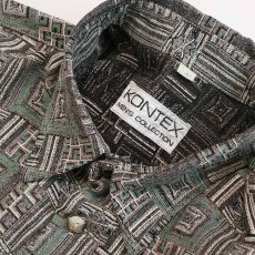 画像5: 80's KONTEX RAYON ALL OVER PATTERN BOX SHIRT (5)