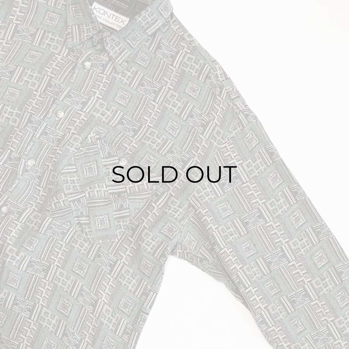 画像4: 80's KONTEX RAYON ALL OVER PATTERN BOX SHIRT (4)