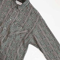 画像4: 80's KONTEX RAYON ALL OVER PATTERN BOX SHIRT (4)