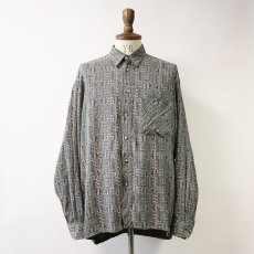 画像9: 80's KONTEX RAYON ALL OVER PATTERN BOX SHIRT (9)