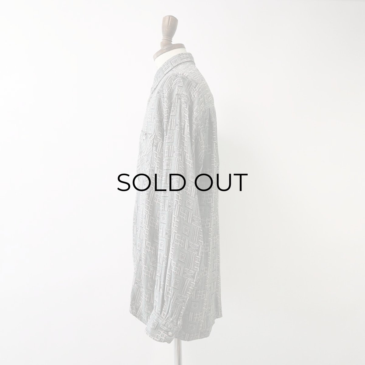 画像10: 80's KONTEX RAYON ALL OVER PATTERN BOX SHIRT (10)