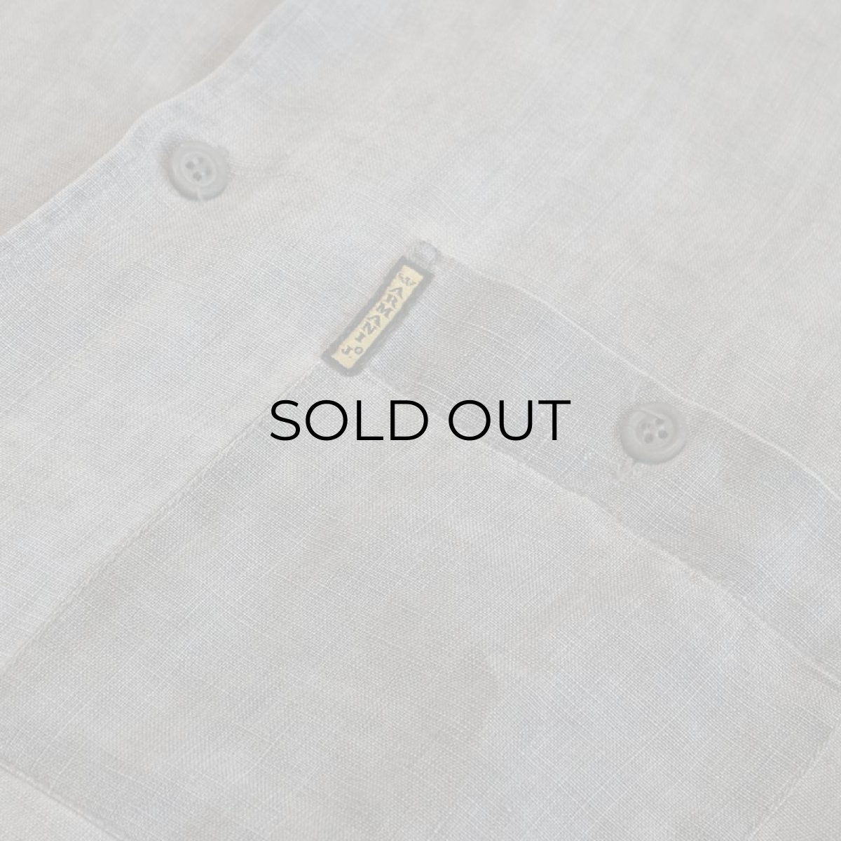 画像11: 〜90's ARMANI JEANS LINEN LONG TAIL SHIRT "MADE IN ITALY" (11)