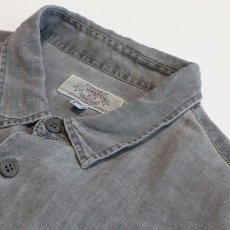 画像6: 〜90's ARMANI JEANS LINEN LONG TAIL SHIRT "MADE IN ITALY" (6)