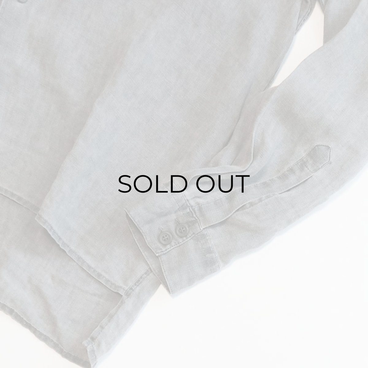 画像5: 〜90's ARMANI JEANS LINEN LONG TAIL SHIRT "MADE IN ITALY" (5)