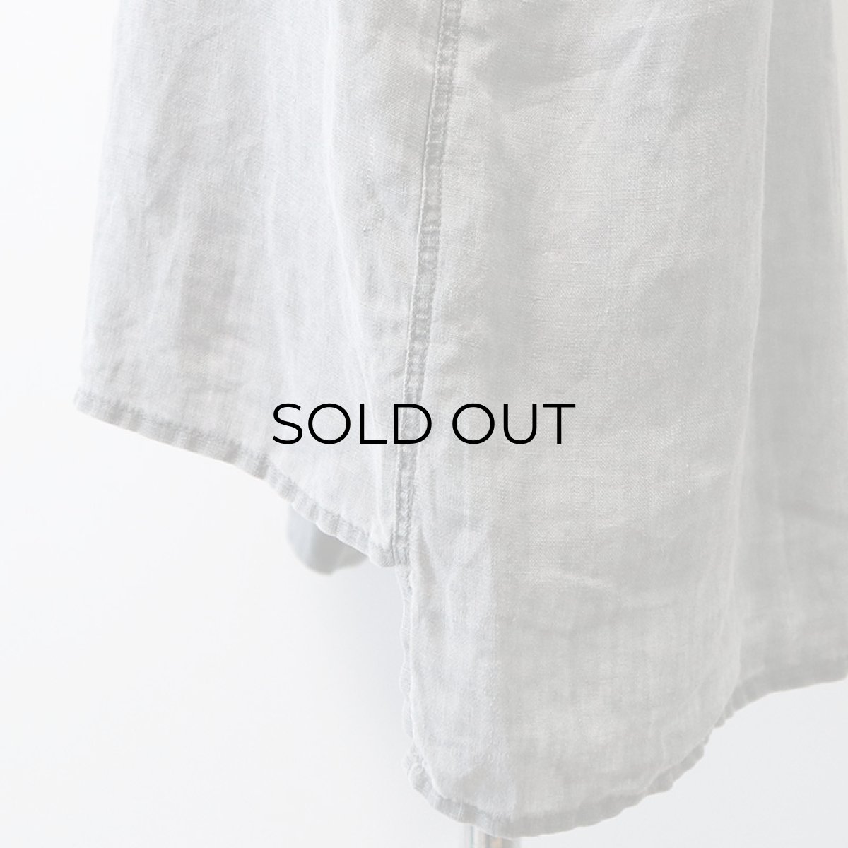 画像9: 〜90's ARMANI JEANS LINEN LONG TAIL SHIRT "MADE IN ITALY" (9)