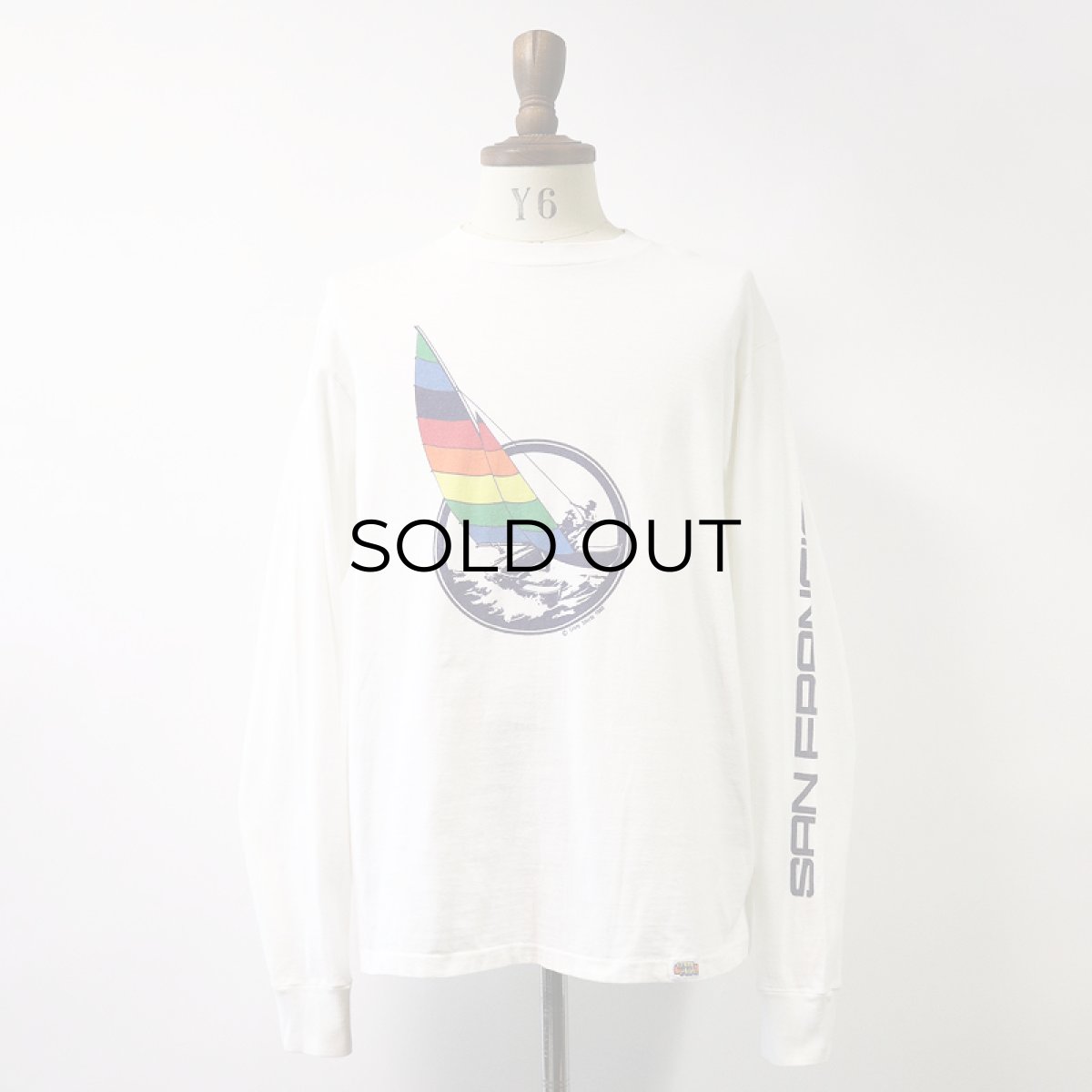 画像14: 80's crazy shirts COTTON PRINT L/S TEE "SAN FRANCISCO" (14)