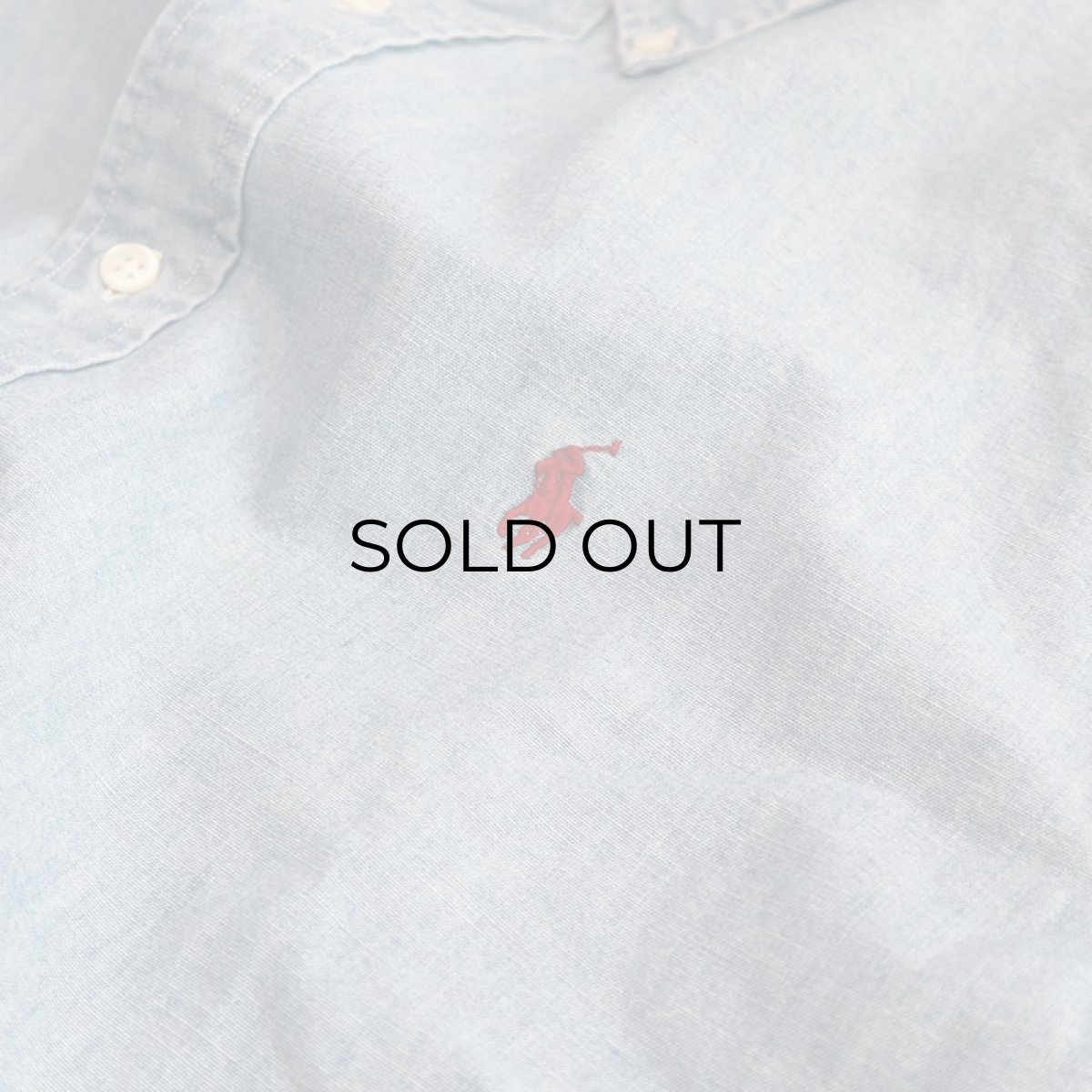 画像6: 90's Ralph Lauren COTTON CHAMBRAY B/D SHIRT (6)