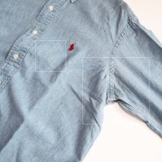 画像7: 90's Ralph Lauren COTTON CHAMBRAY B/D SHIRT (7)