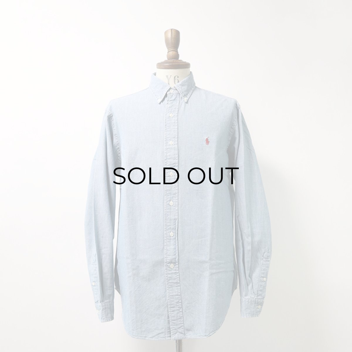 画像9: 90's Ralph Lauren COTTON CHAMBRAY B/D SHIRT (9)