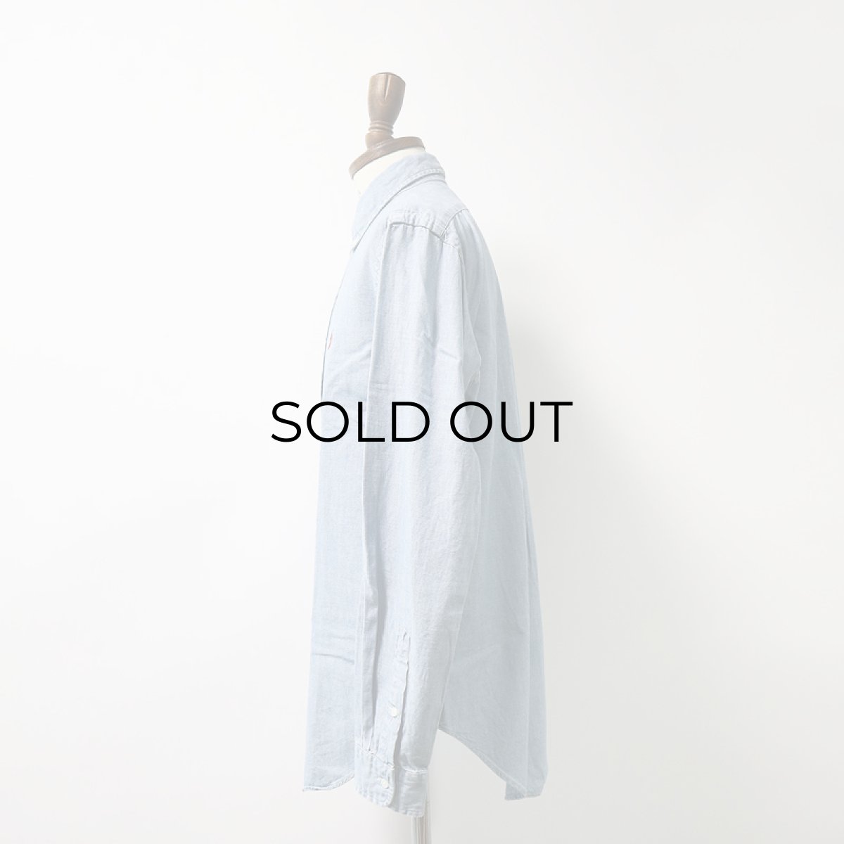 画像10: 90's Ralph Lauren COTTON CHAMBRAY B/D SHIRT (10)