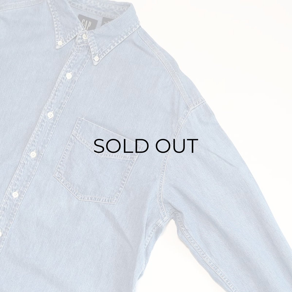 画像3: 90's GAP COTTON DUNGAREE B/D SHIRT (3)