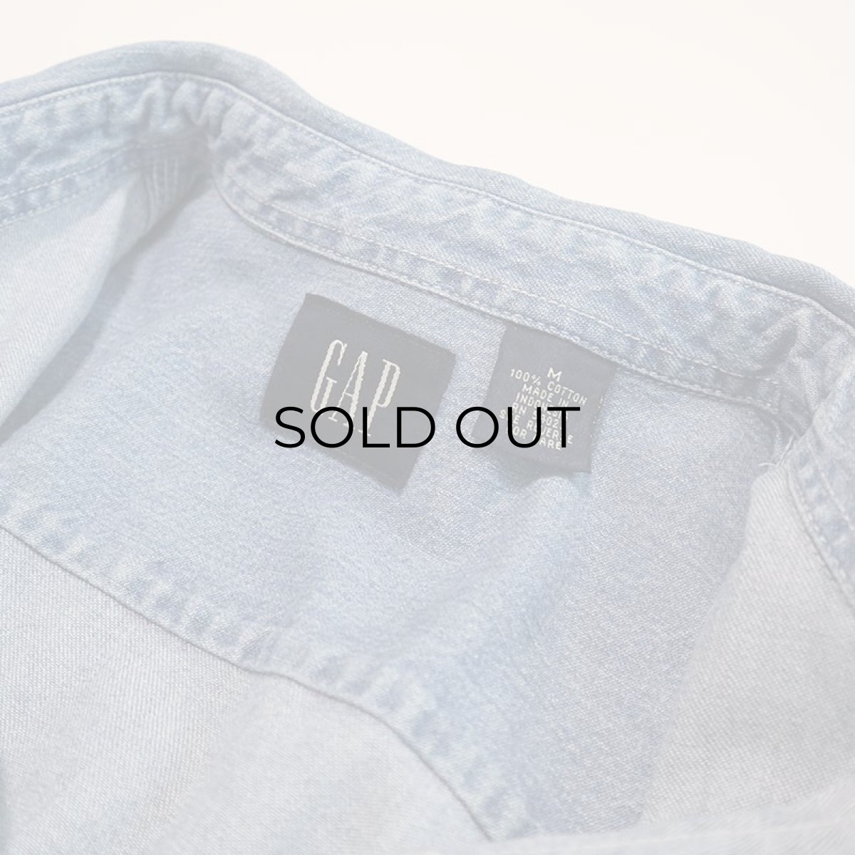 画像6: 90's GAP COTTON DUNGAREE B/D SHIRT (6)