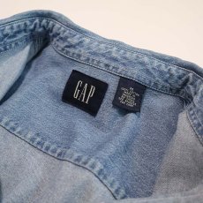 画像6: 90's GAP COTTON DUNGAREE B/D SHIRT (6)