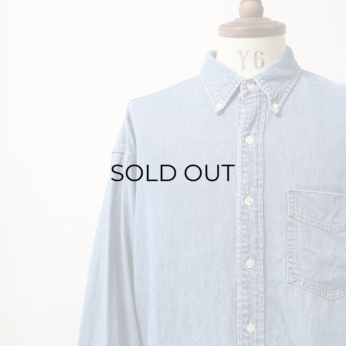 画像8: 90's GAP COTTON DUNGAREE B/D SHIRT (8)