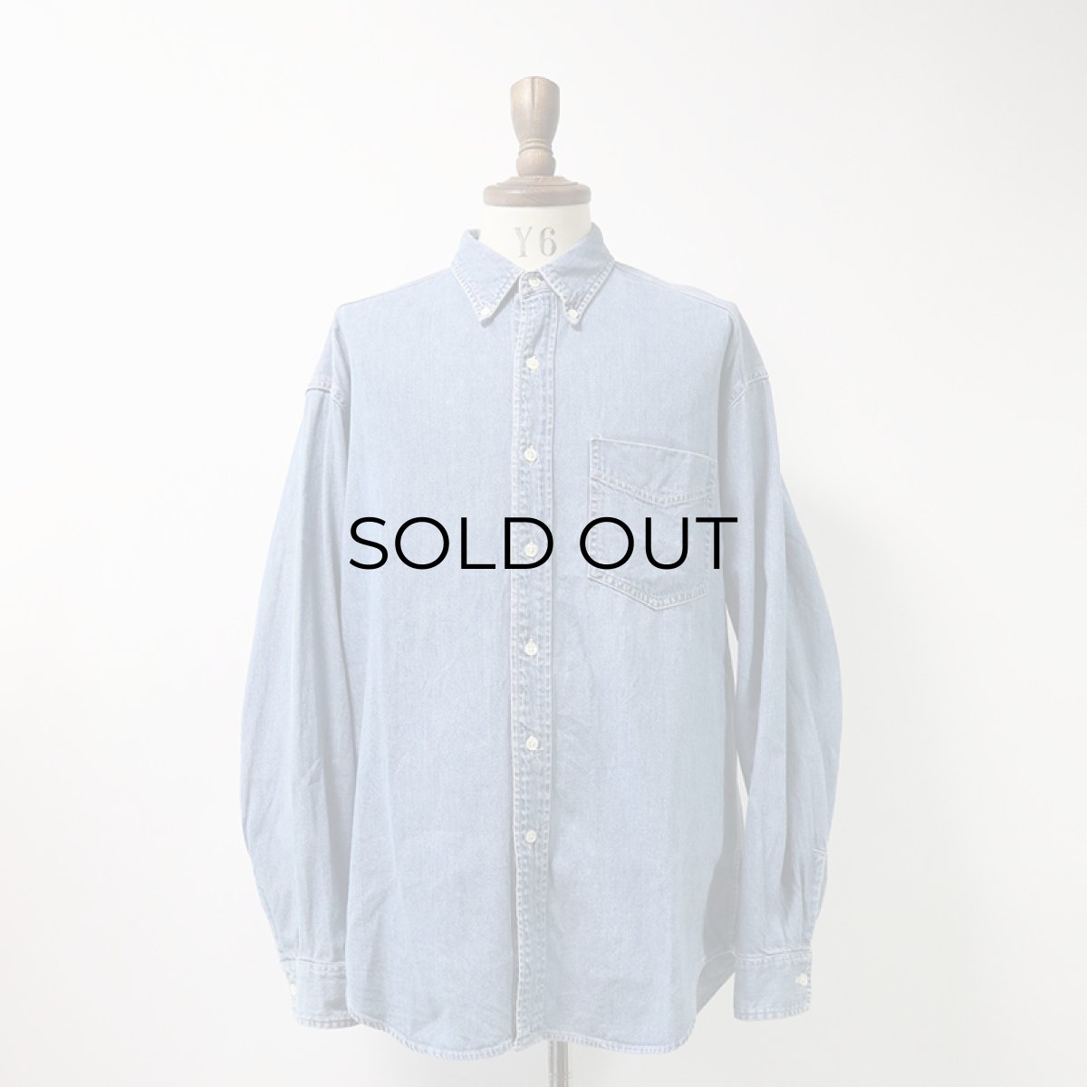 画像9: 90's GAP COTTON DUNGAREE B/D SHIRT (9)