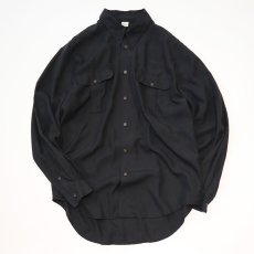 画像7: BARRY BRICKEN BLACK SILK SHIRT (7)