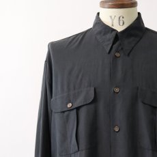 画像5: BARRY BRICKEN BLACK SILK SHIRT (5)