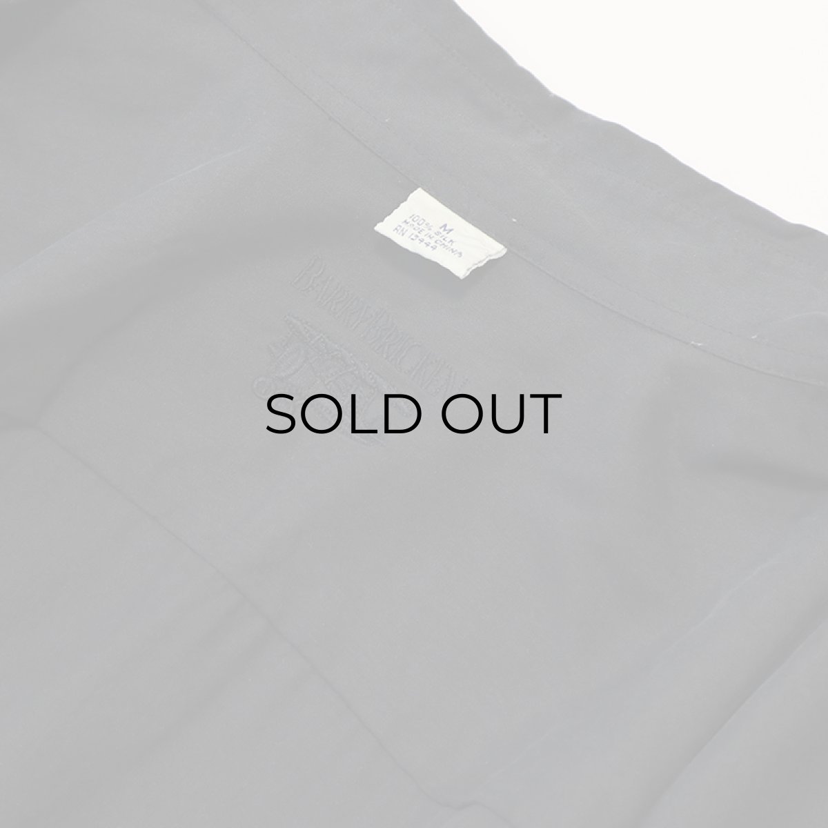 画像11: BARRY BRICKEN BLACK SILK SHIRT (11)