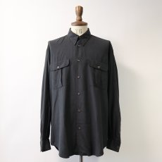 画像1: BARRY BRICKEN BLACK SILK SHIRT (1)