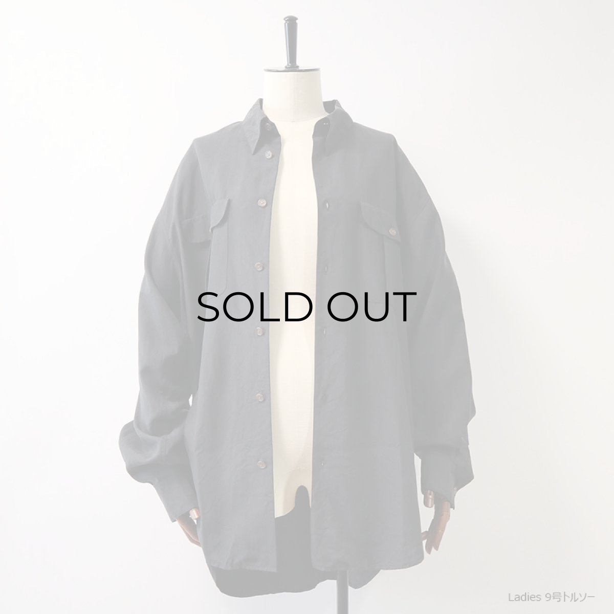 画像4: BARRY BRICKEN BLACK SILK SHIRT (4)