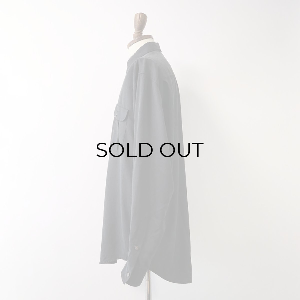 画像2: BARRY BRICKEN BLACK SILK SHIRT (2)