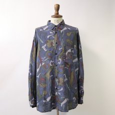 画像1: 〜90's ecologie SILK ALL OVER PATTERN SHIRT (1)