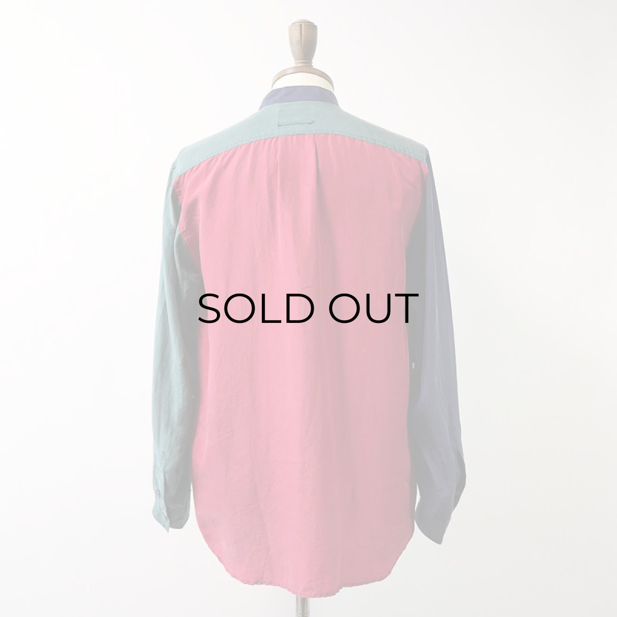 画像3: 〜90's ROBERT STOCK SILK CRAZY PATTERN BAND COLLAR SHIRT (3)