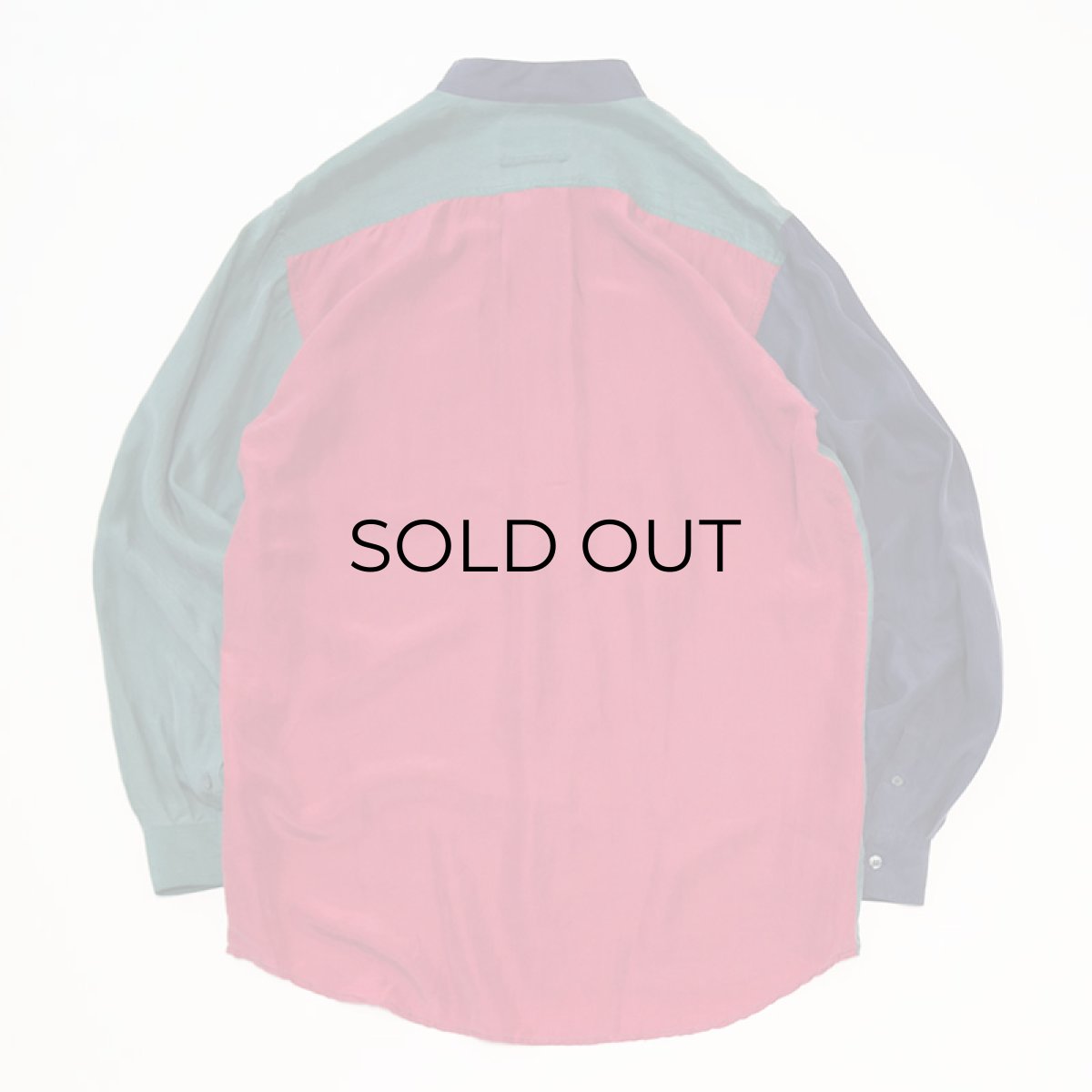 画像7: 〜90's ROBERT STOCK SILK CRAZY PATTERN BAND COLLAR SHIRT (7)