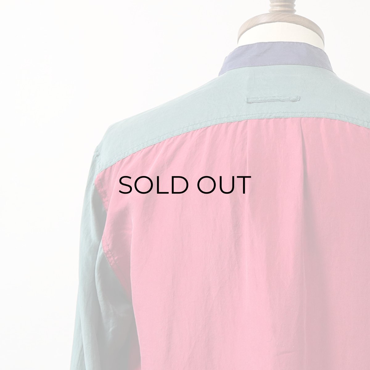 画像5: 〜90's ROBERT STOCK SILK CRAZY PATTERN BAND COLLAR SHIRT (5)