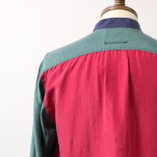 画像5: 〜90's ROBERT STOCK SILK CRAZY PATTERN BAND COLLAR SHIRT (5)