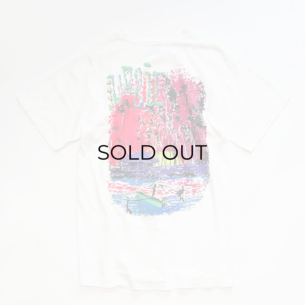 画像3: 〜90's Hobie COTTON W-PRINT S/S TEE "HOBIE" (3)