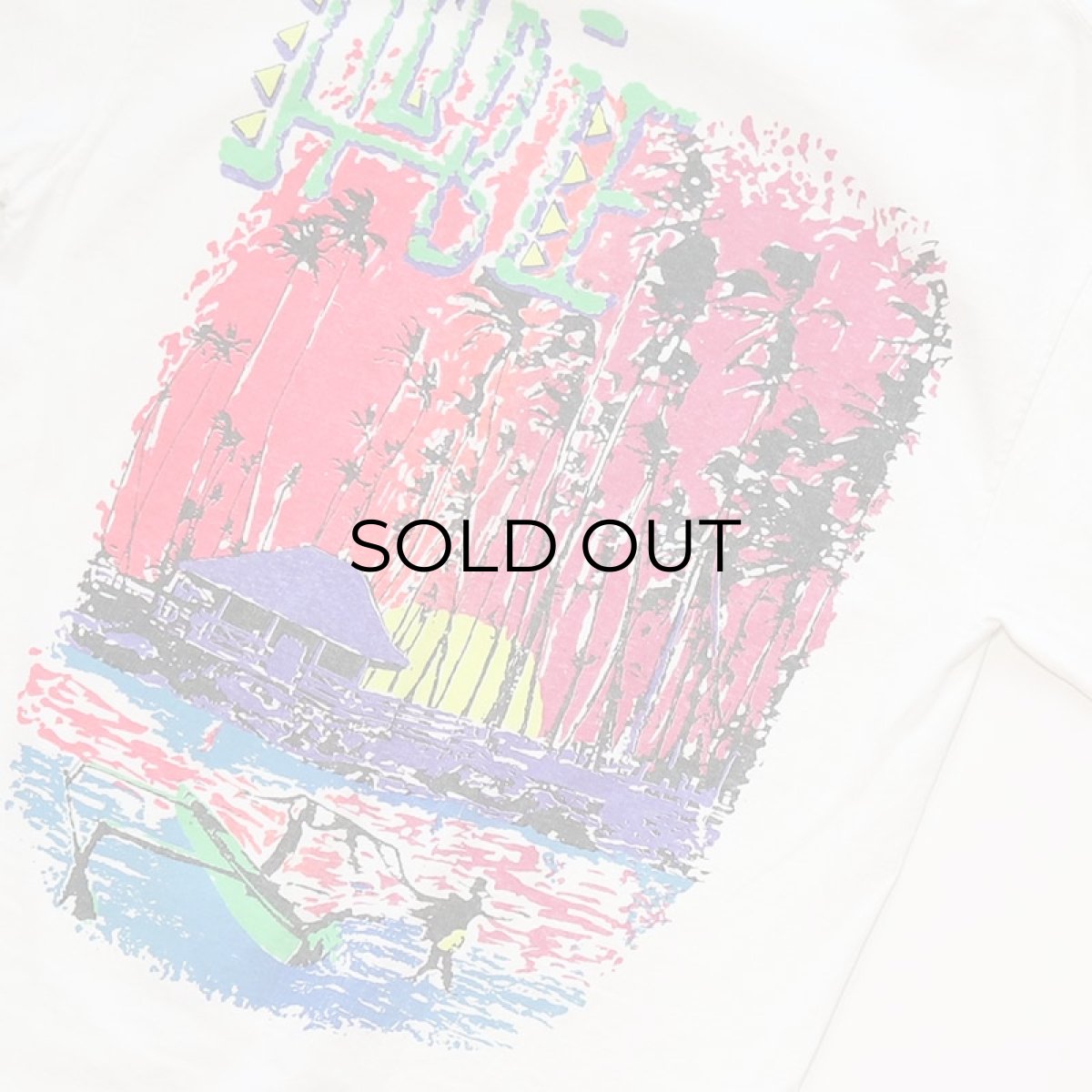 画像5: 〜90's Hobie COTTON W-PRINT S/S TEE "HOBIE" (5)