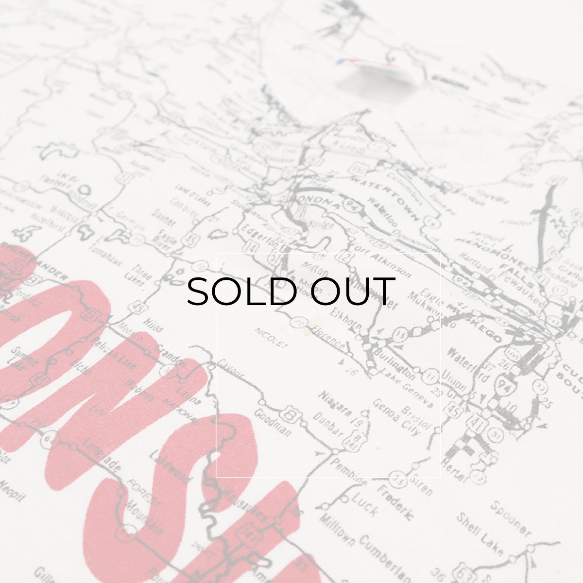 画像7: 80's FRUIT OF THE LOOM COTTON ALL OVER PRINT S/S TEE "WISCONSIN" (7)