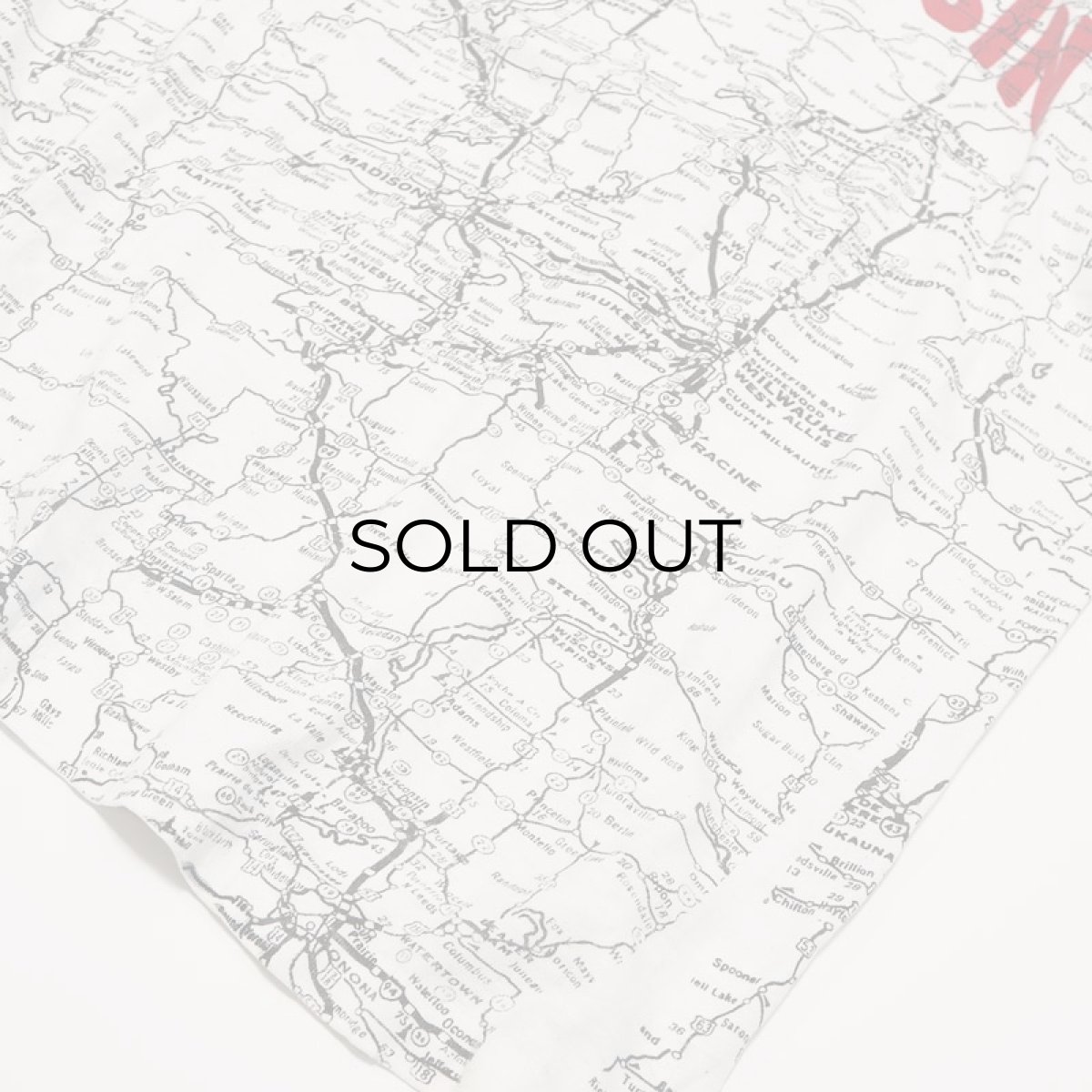 画像5: 80's FRUIT OF THE LOOM COTTON ALL OVER PRINT S/S TEE "WISCONSIN" (5)