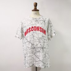 画像8: 80's FRUIT OF THE LOOM COTTON ALL OVER PRINT S/S TEE "WISCONSIN" (8)