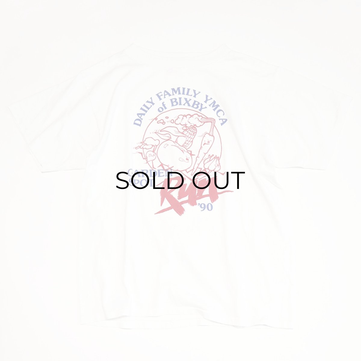 画像2: 〜90's Alore W-PRINT S/S TEE "GARDEN SPORT RUN '90" (2)