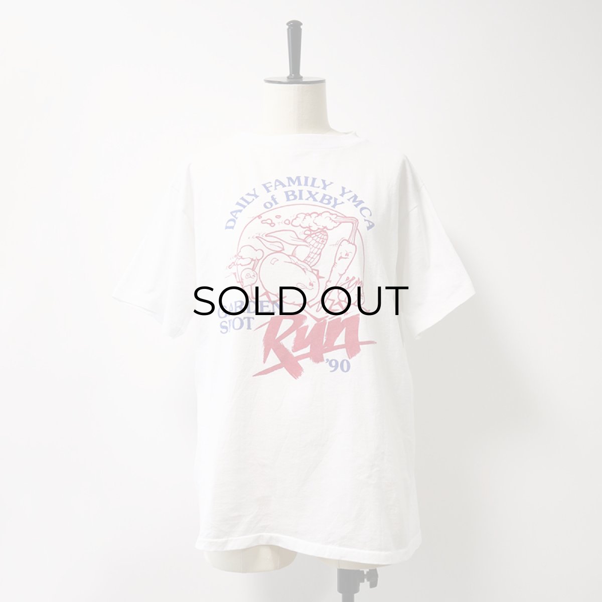 画像7: 〜90's Alore W-PRINT S/S TEE "GARDEN SPORT RUN '90" (7)