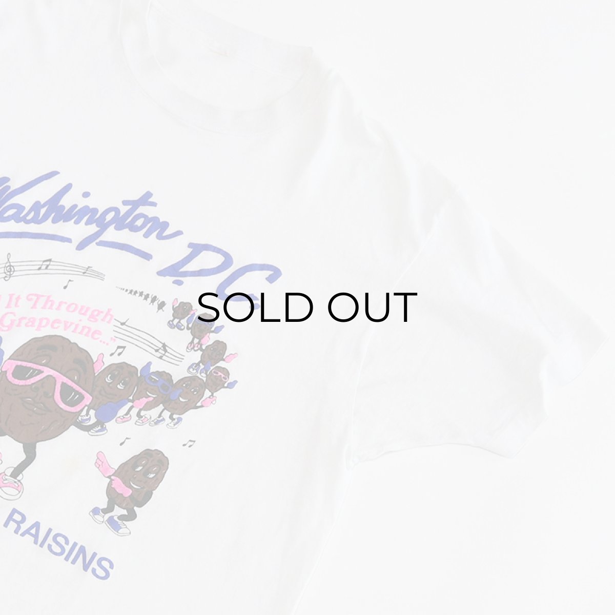 画像3: 80's UNKNOWN BRAND PRINT S/S TEE "CALIFORNIA RAISINS" (3)
