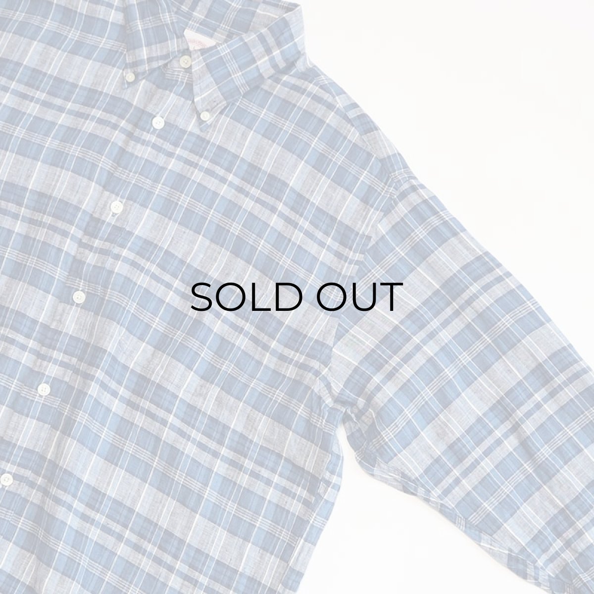 画像3: Brooks Brothers IRISH LINEN CHECK B/D SHIRT (3)