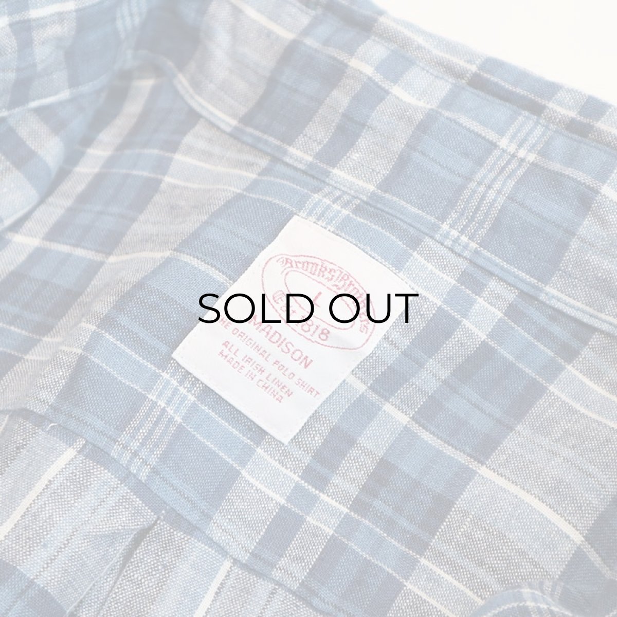 画像7: Brooks Brothers IRISH LINEN CHECK B/D SHIRT (7)