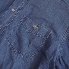 画像10: 〜90's LACOSTE COTTON DUNGAREE B/D SHIRT "MADE IN FRANCE" (10)