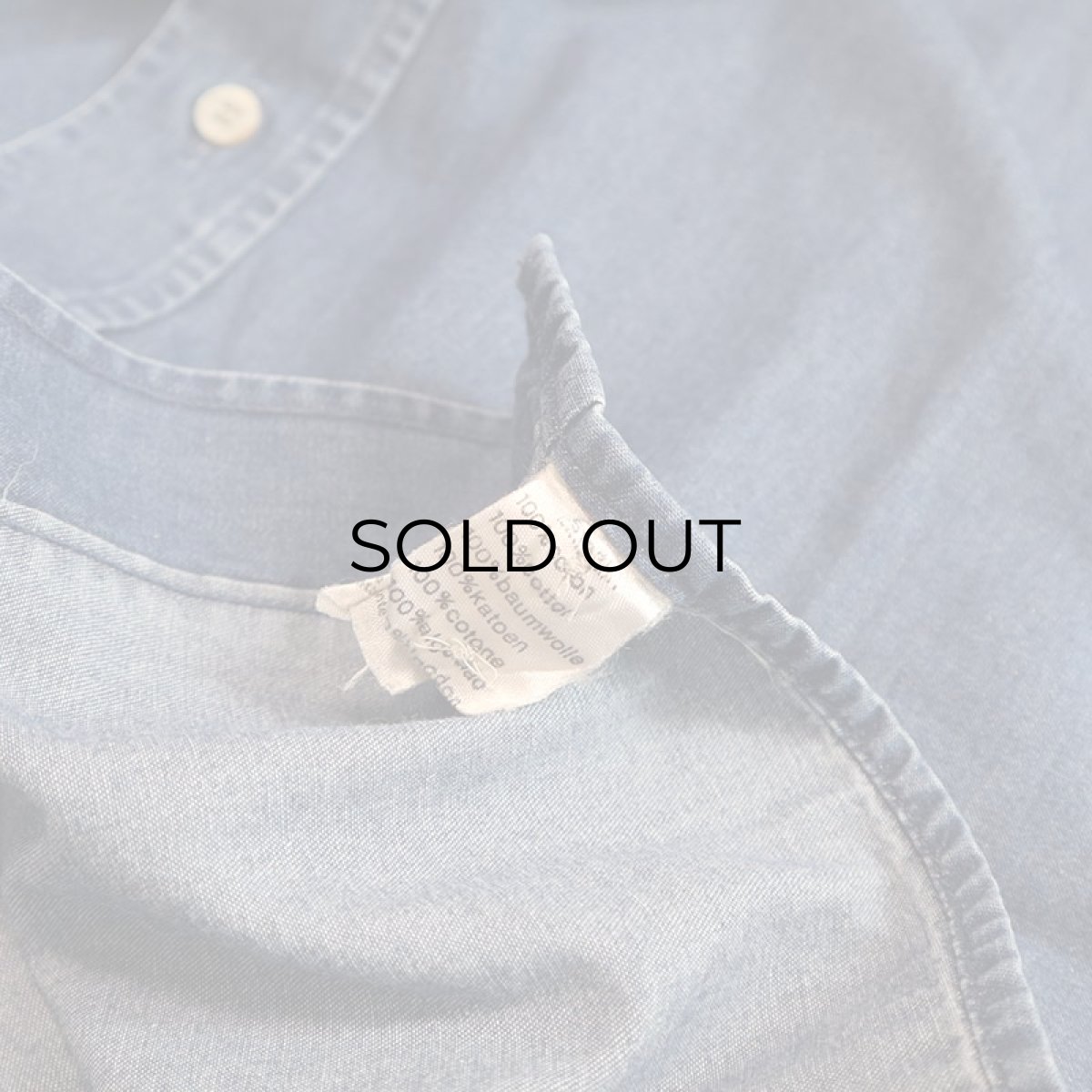 画像12: 〜90's LACOSTE COTTON DUNGAREE B/D SHIRT "MADE IN FRANCE" (12)