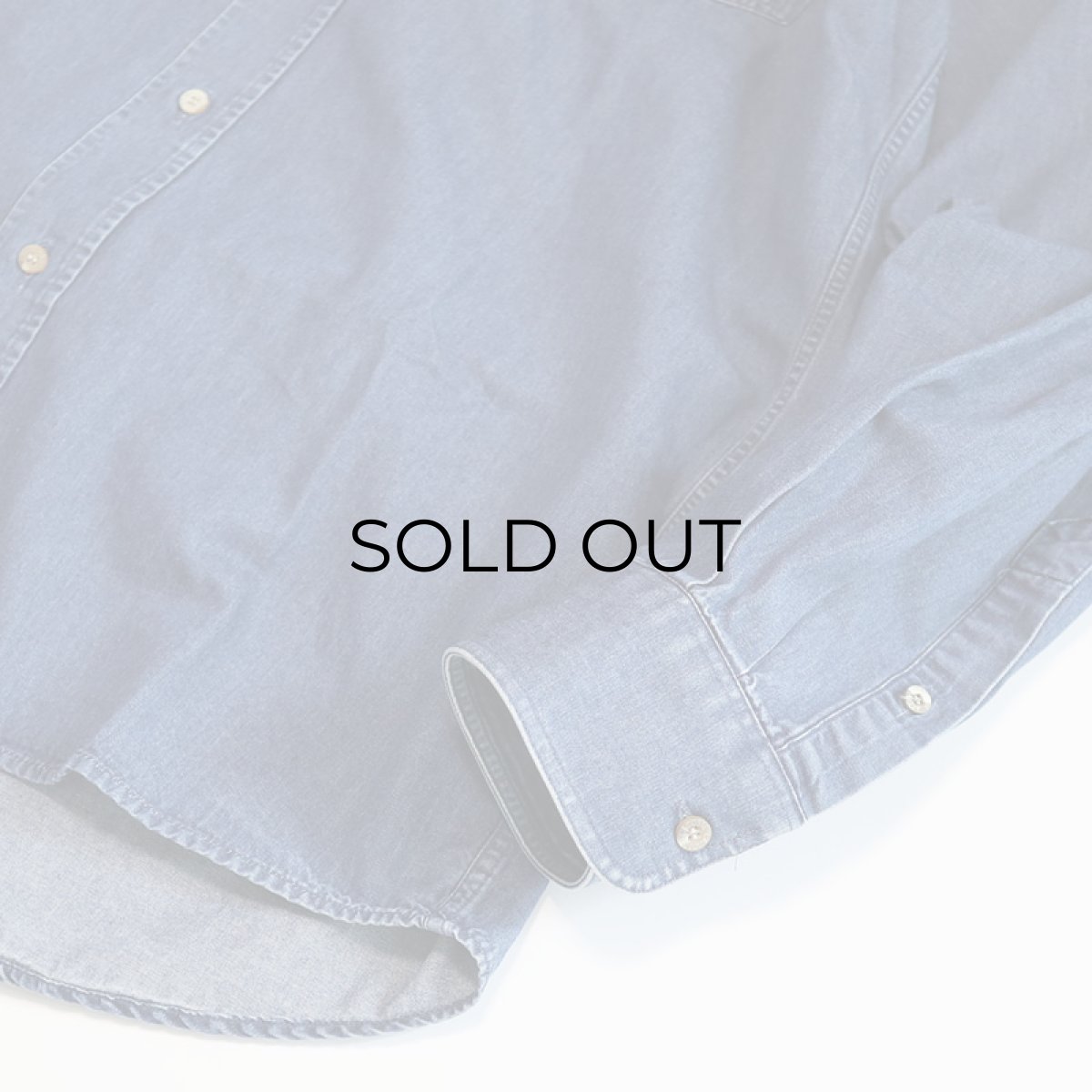 画像8: 〜90's LACOSTE COTTON DUNGAREE B/D SHIRT "MADE IN FRANCE" (8)