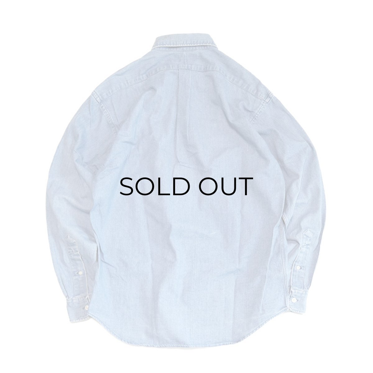 画像2: 90's Polo by Ralph Lauren COTTON DUNGAREE B/D SHIRT (2)